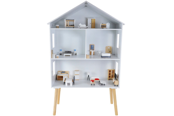 Rückwand umkehrbar in weiß