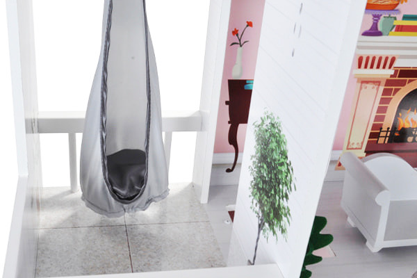 Balkon mit Hängesack