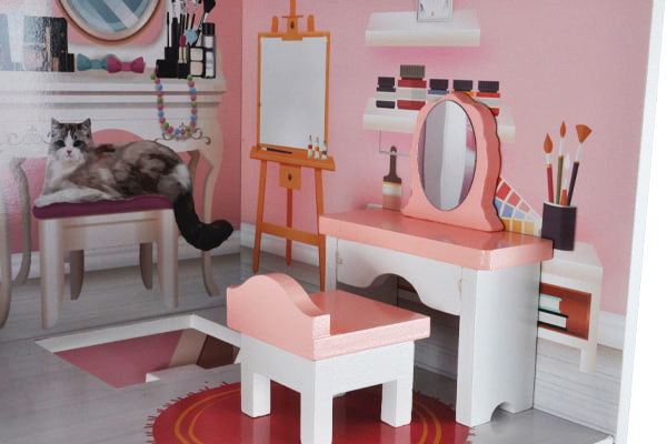 Ein Schminktisch