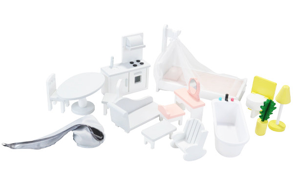 Enthält 15 Möbelstücke