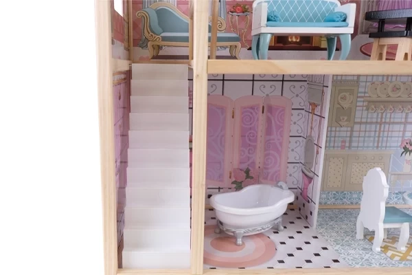 Über die Treppe in die mittlere Etage