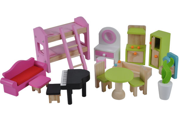 Enthält 15 Möbelstücke