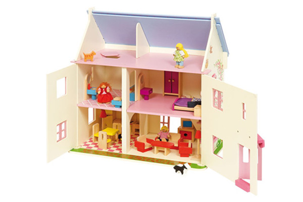 Das Haus kann aufgeklappt werden