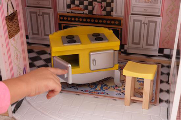 Die Herdtüren können geöffnet werden